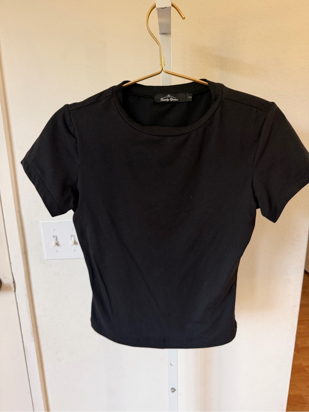 Sunday Grace Black Short Sleeve Crewneck Tee